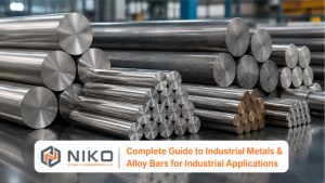 Industrial alloy bars, including stainless steel, duplex, super duplex, nickel alloy, and titanium, for industrial applications.
